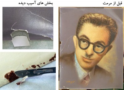 Reza Shahabi’s painting restoration